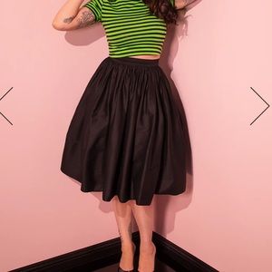 XS black swing skirt from Vixen by Micheline Pitt